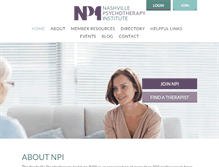 Tablet Screenshot of nashvillepsychotherapyinstitute.org